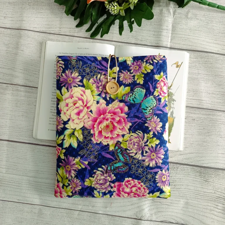 Funda para libros de tela — Mariposas japonesas